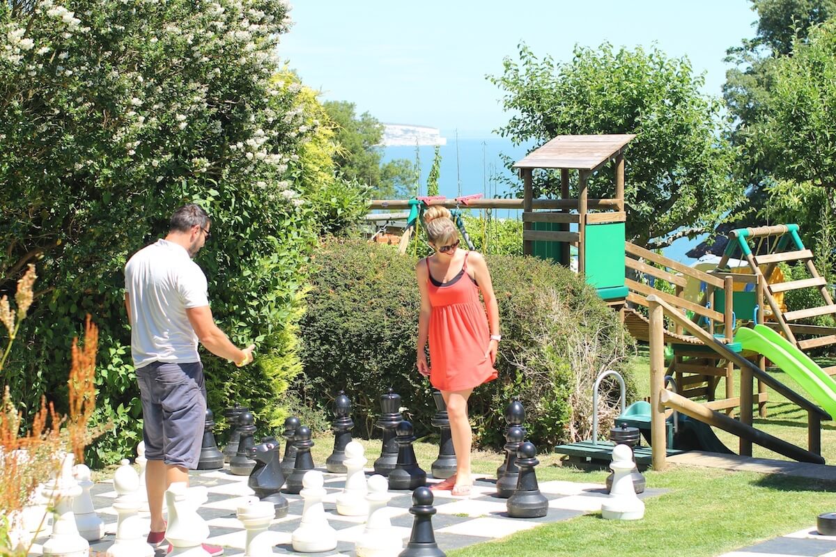 Giant Chess, Luccombe Hall Hotel, Isle of Wight