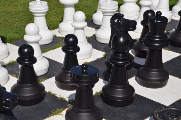 Giant Outdoor Chess, Luccombe Hall Hotel, Isle of Wight