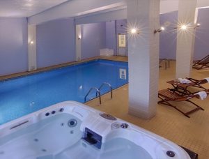 Indoor Pool and Hot Tub for Relaxation at Luccombe Hall Hotel, Isle of Wight