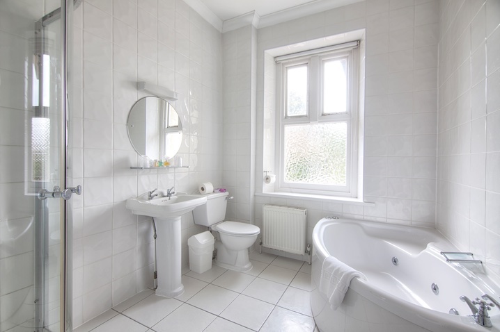 En-Suite Bathroom Family Accommodation at Luccombe Hall Hotel, Shanklin, Isle of Wight