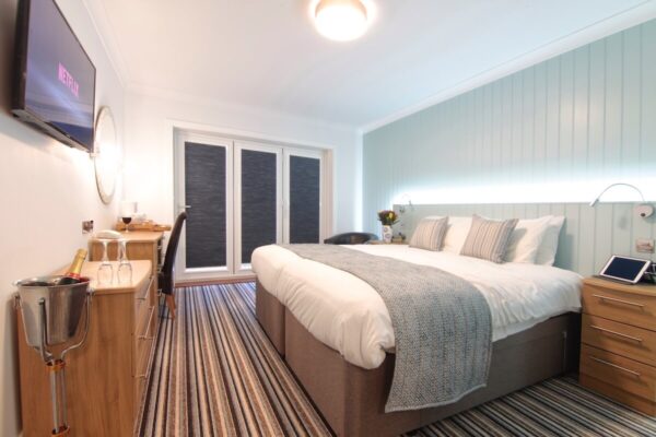 Smart TVs in the Superior Sea-Facing Rooms at Luccombe Hall Hotel