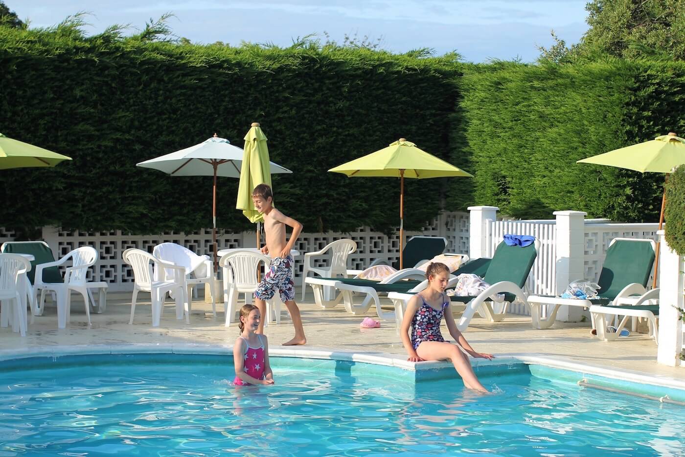 Kids Play in the Pool, Luccombe Hall Hotel