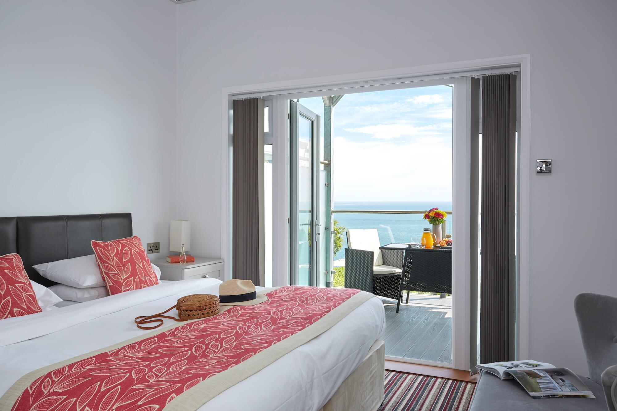 Sea-Facing Room with Balcony, Luccombe Hall Hotel, Shanklin, Isle of Wight