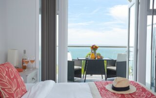 Seafacing Room with Balcony, Luccombe Hall Hotel, Isle of Wight