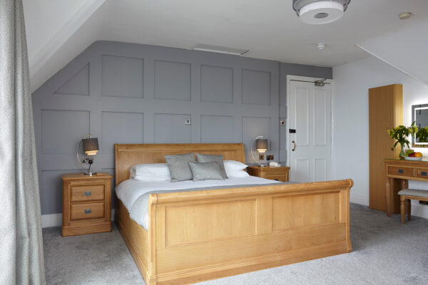 Executive Suite, Room 16, King Size Bed, Luccombe Hall Hotel, Isle of Wight