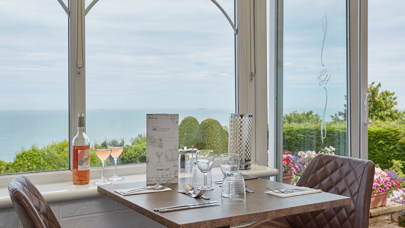 Grand View Restaurant, Luccombe Hall Hotel, Shanklin, Isle of Wight
