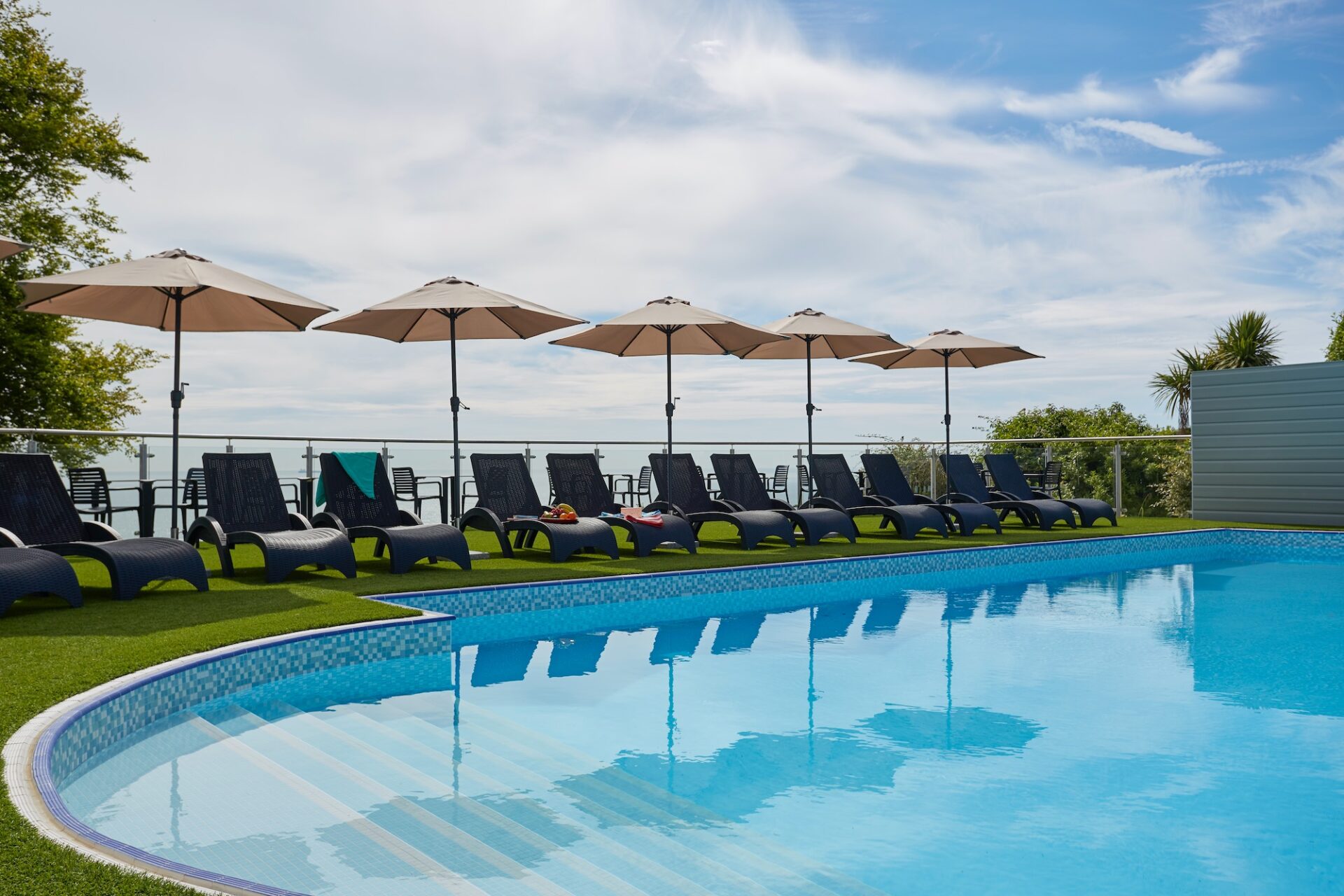 Outdoor Swimming Pool, Luccombe Hall Hotel, Shanklin, Isle of Wight