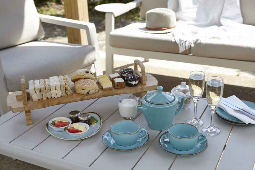 Luccombe Hall Hotel Afternoon Tea in the Garden Pergola