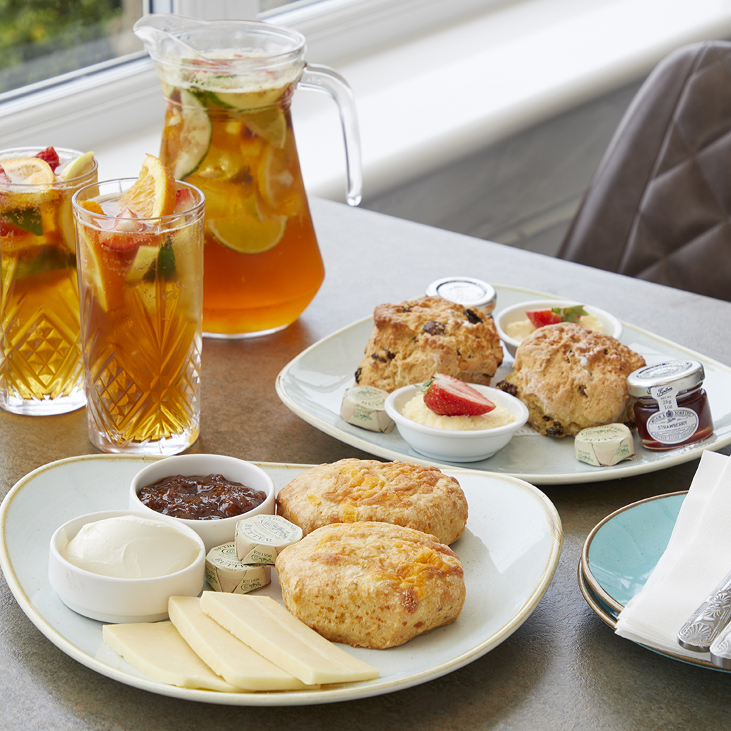 Tea and Cake on Arrival, Spring Break, Luccombe Hall Hotel, Isle of Wight