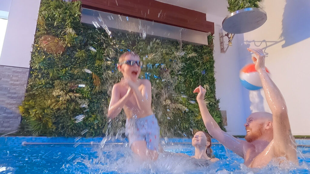 Family Fun, Indoor Tropical Pool Experience, Leisure Facilities, Luccombe Hall Hotel, Isle of Wight