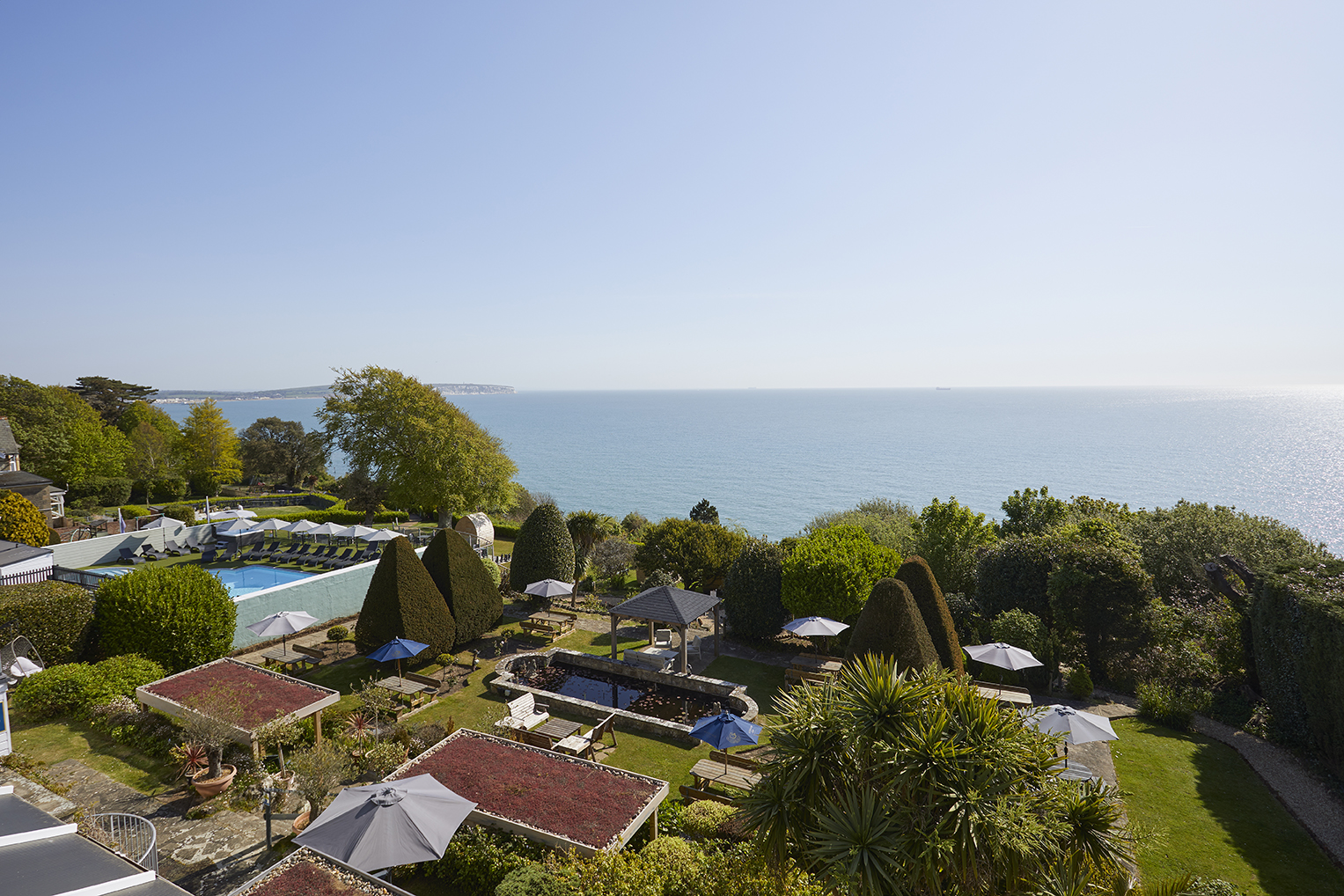 Luccombe Hall's clifftop gardens