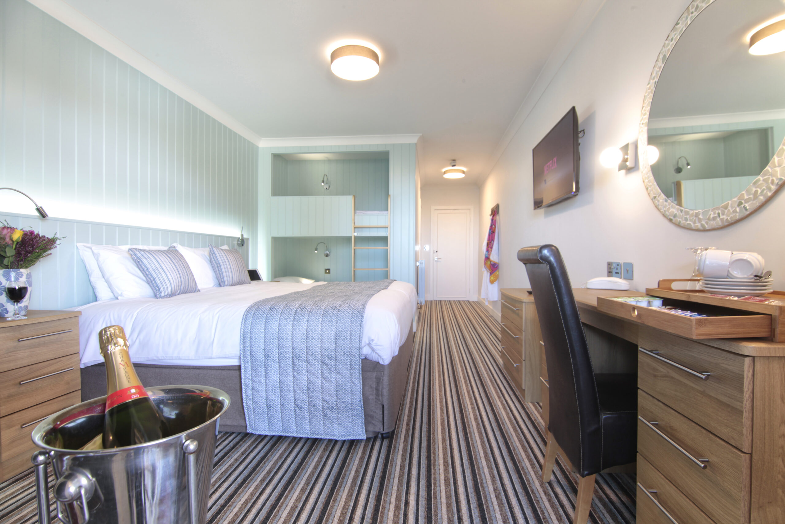 - Rooms